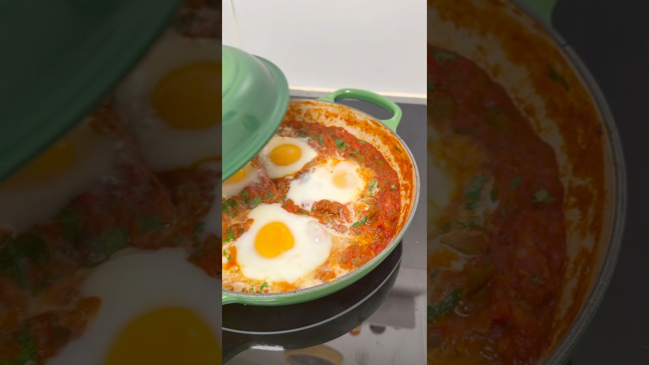 La recette de la chakchouka 🍅🫑 #chakchouka