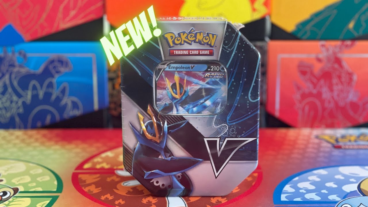 *NEW* V Strikers Empoleon V Tin Pokemon TCG Opening