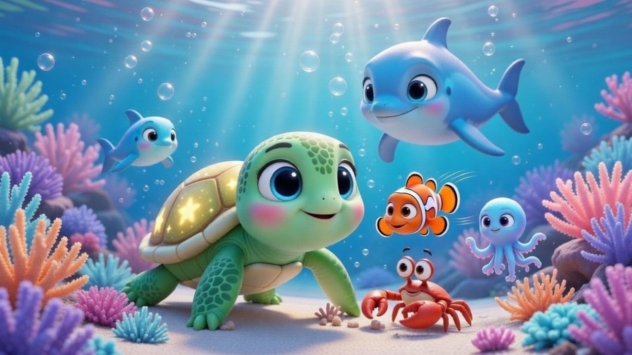 The Ocean Friends Learn Teamwork! 🐬🦀 | Kids Moral Story
