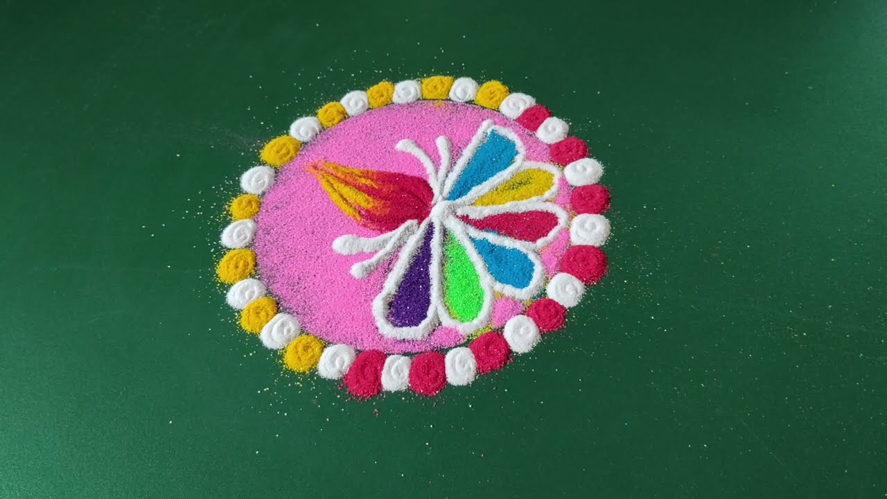 Simple Diwali🪔Rangoli l Diwali Simple Rangoli l Simple Rangoli for Diwali l दिवाळी विशेष रांगोळी l