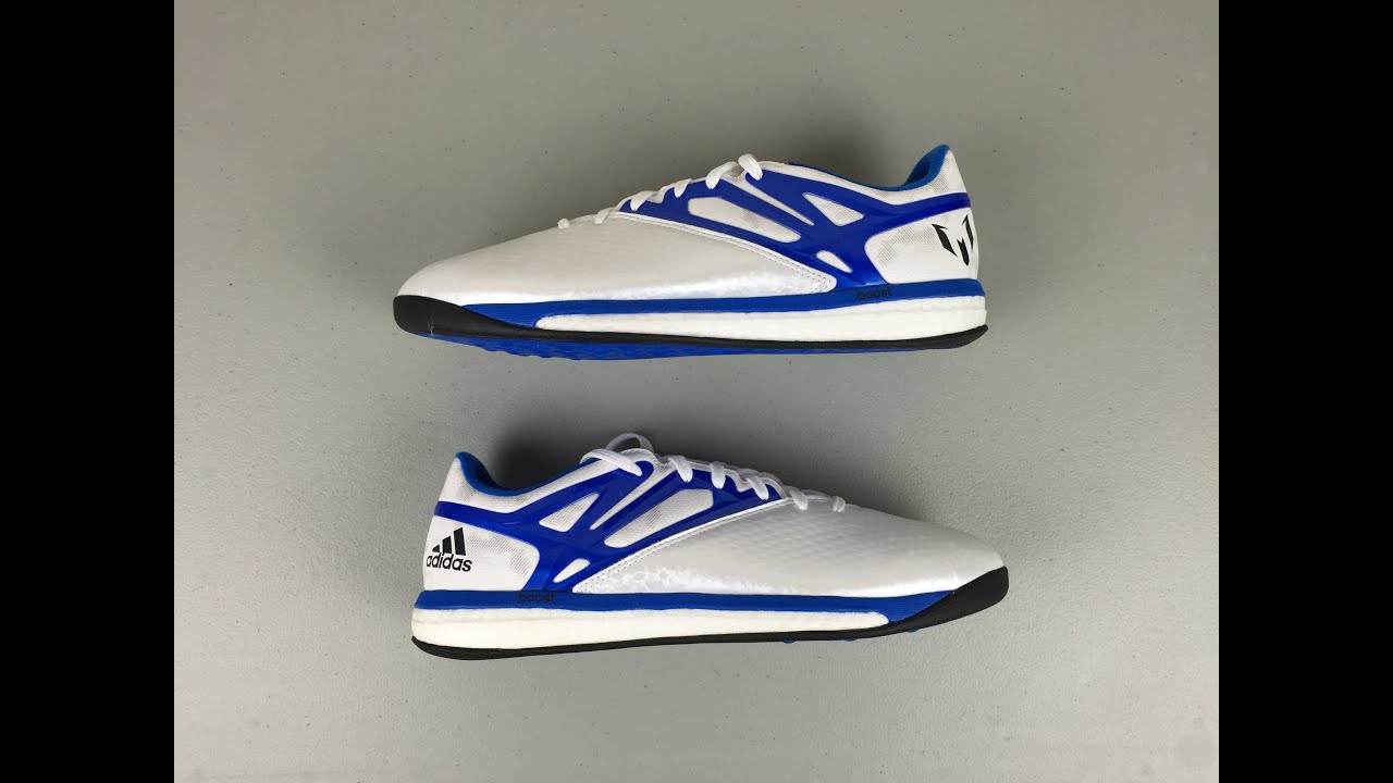 Unboxing and Review: Adidas Messi 15.1 Boost (White/Prime Blue) [4K]