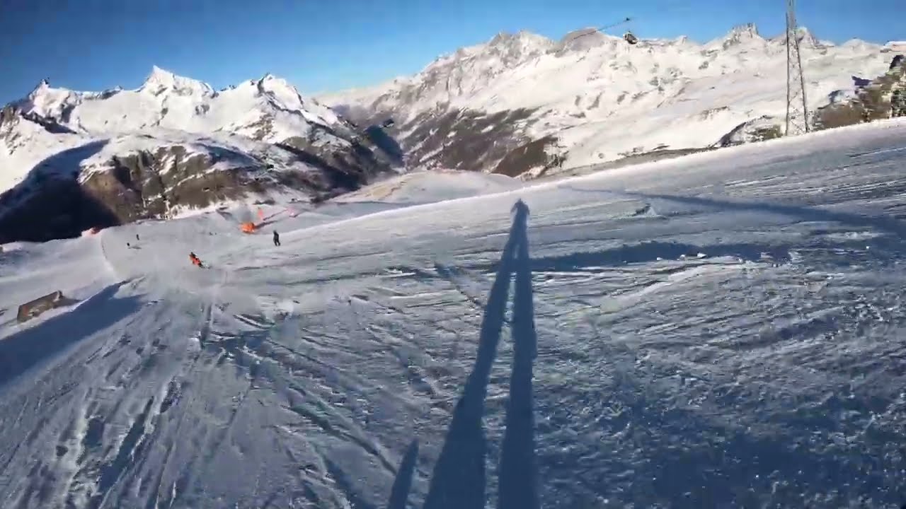 SKIING IN SWITZERLAND🇨🇭 | ZERMATT | Red Run 73 | 2024 | 4K60