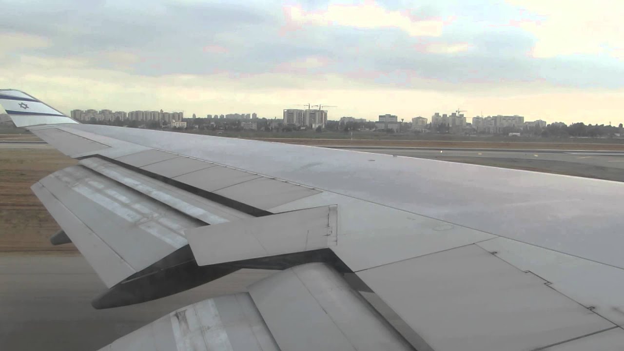 Beautiful EL AL 747-400 takeoff tlv-ams אלעל