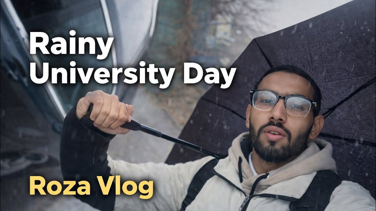 Roza in Cold Rainy Weather ❄️🌧️ | Real Student Life