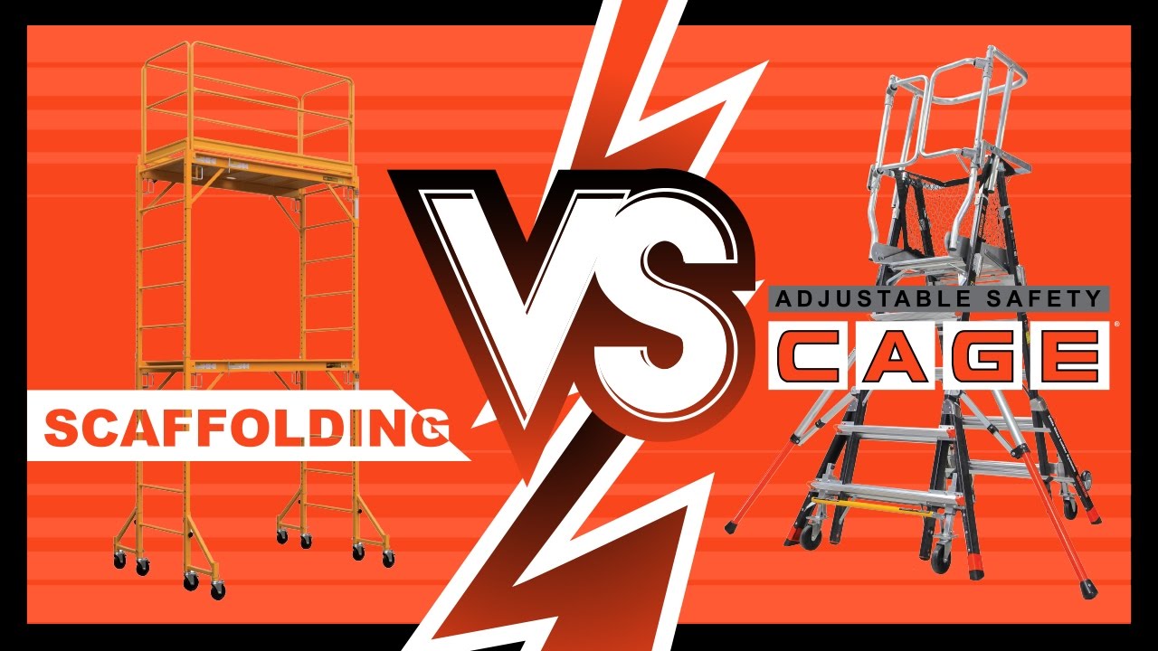 Little Giant Ladders || Scaffolding vs Cage