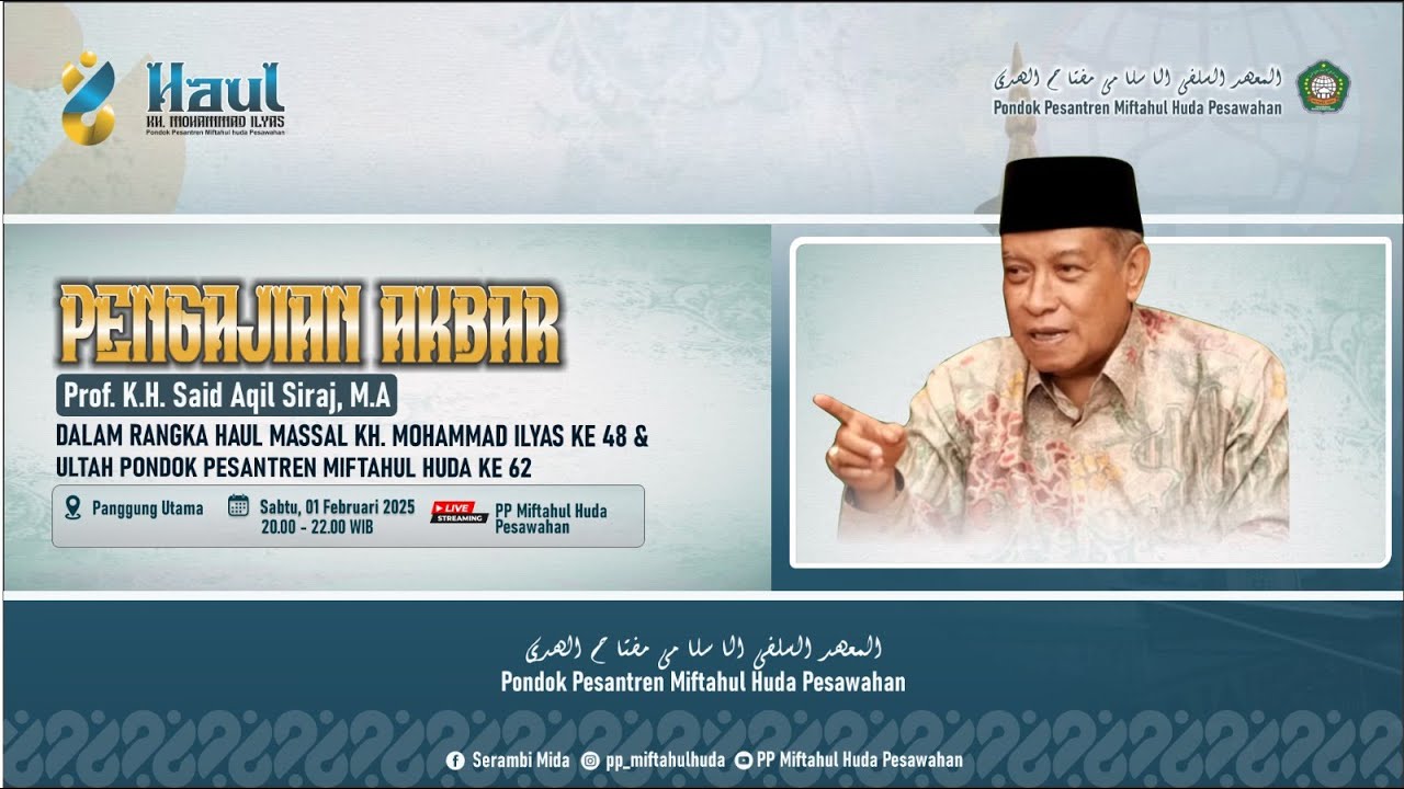 LIVE II PENGAJIAN AKBAR & KHOTMIL QUR'AN 30 JUZ DAN JUZ 30 BIL GHOIB PUTRA