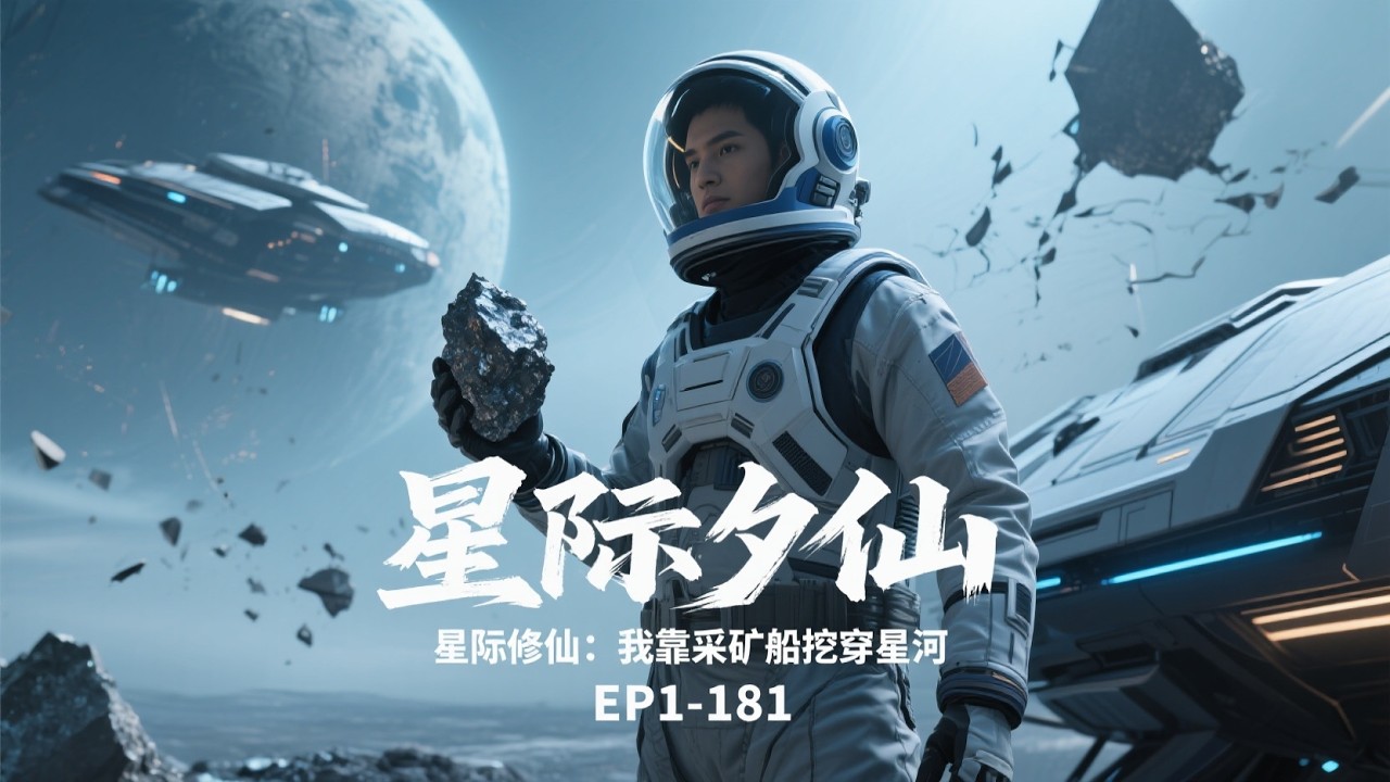 🔥《星际修仙：我靠采矿船挖穿星河》EP1-181💥叶星穿越到一个类似蓝星的平行世界，在这里灵气与科技碰撞融合，修仙者的修行方式也因科技发展产生了巨大变化。#爽文#小說#有声书#漫画