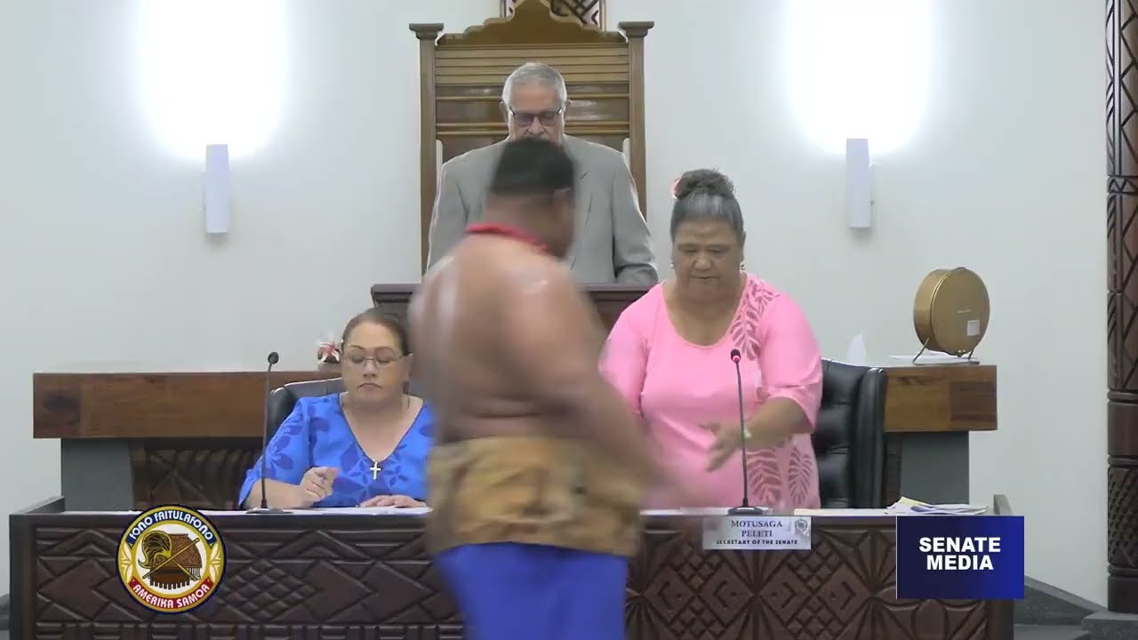Fono Faitulafono Amerika Samoa: Senate 3rd Regular Session Day 27