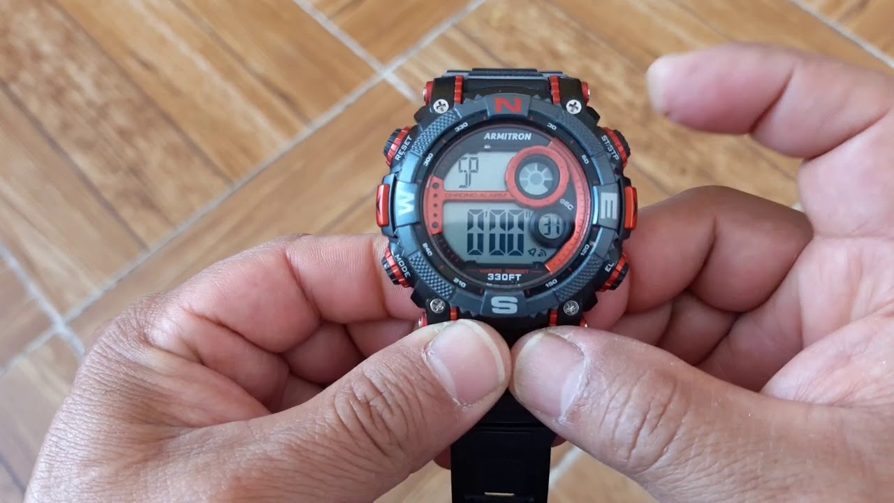 AJUSTE DE HORA DE ARMITRON 330FT