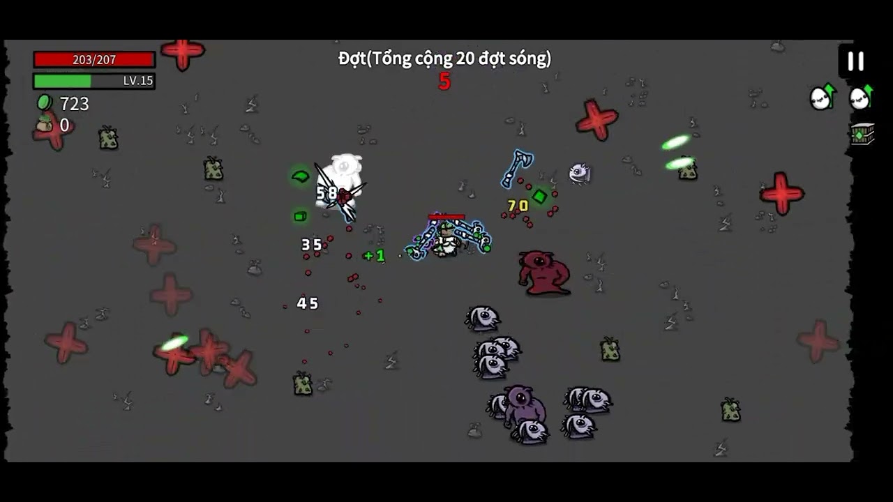 Brotato part 4: Khoai ồn ào, quá nhiều quái