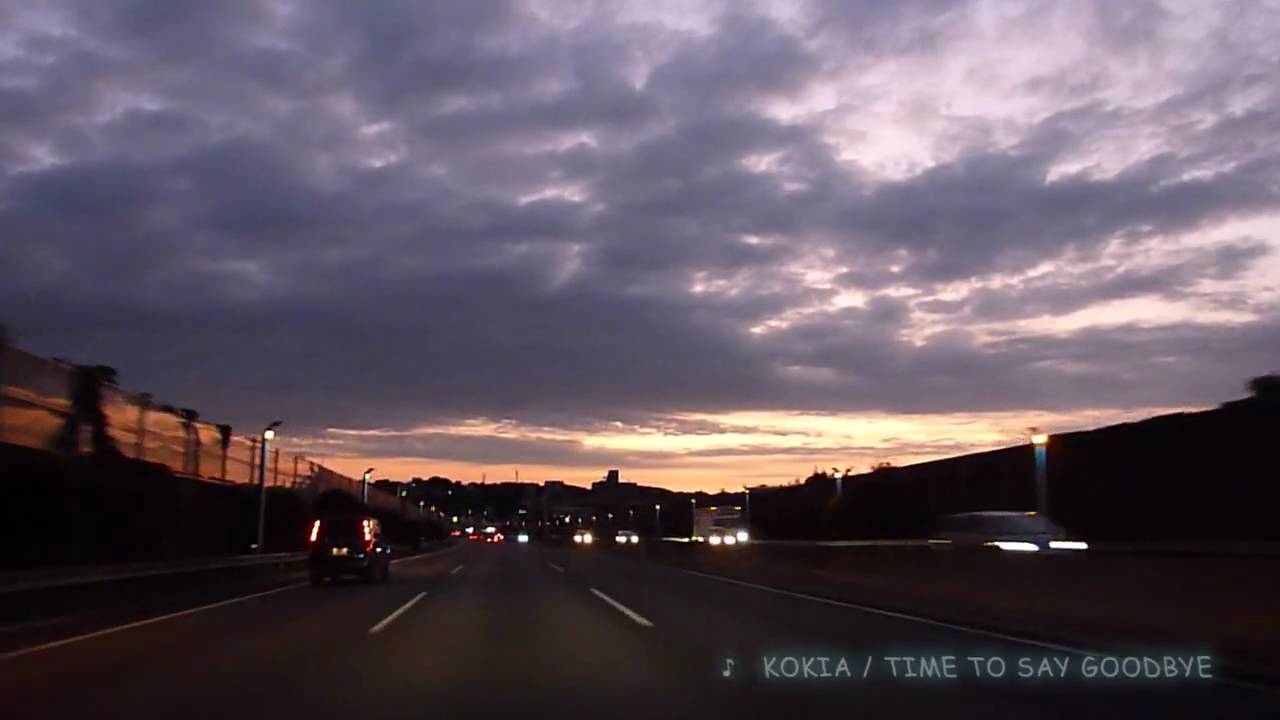 Purple Sky  東名高速の朝焼け