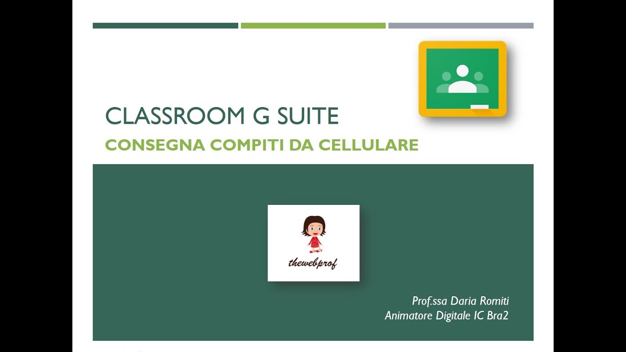 G Workspace - Consegna compiti su Classroom da cellulare