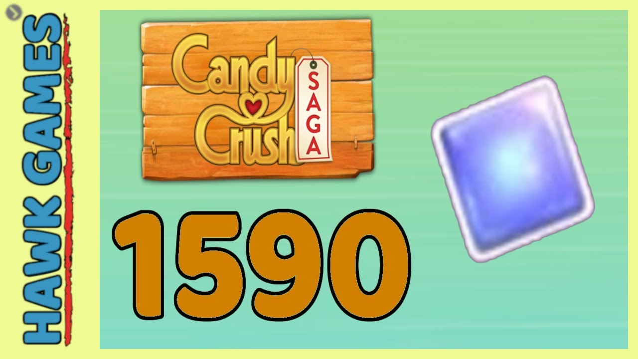 Candy Crush Saga Level 1590 (Jelly level) - 3 Stars Walkthrough, No Boosters