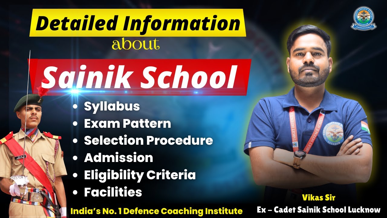 Sainik School Details in Hindi🔥Sainik School Coaching🔥Complete Details of Sainik School Admission