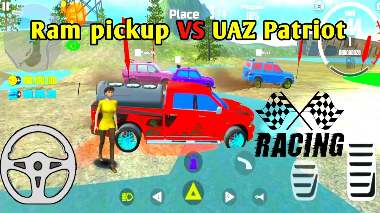 Car Simulator 2 || Ram pickup VS UAZ Patriot Racing || Android Gameplay