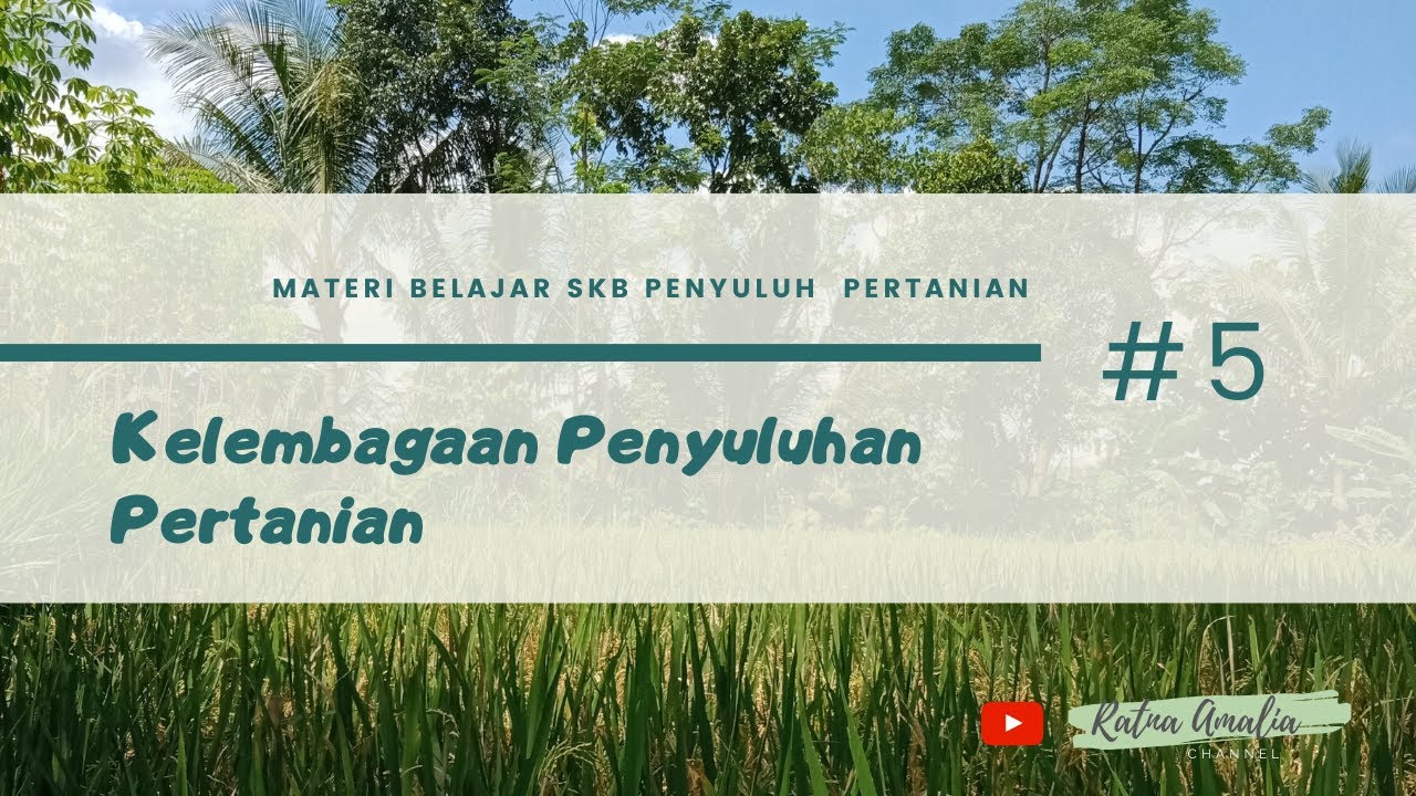Belajar SKB CPNS Penyuluh Pertanian #5 | Kelembagaan Penyuluhan Pertanian