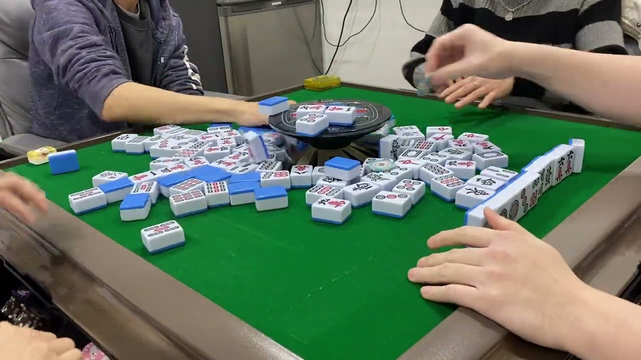 [🐴上好運來🧧新年快樂] Mahjong274. 廣東牌10番512有花🀄️長途老朋友局六回之二：筒子清對，月餅🥮五筒對碰，能否食出？