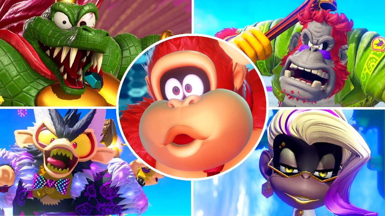 Donkey Kong Bananza - All Bosses (DLC Included)