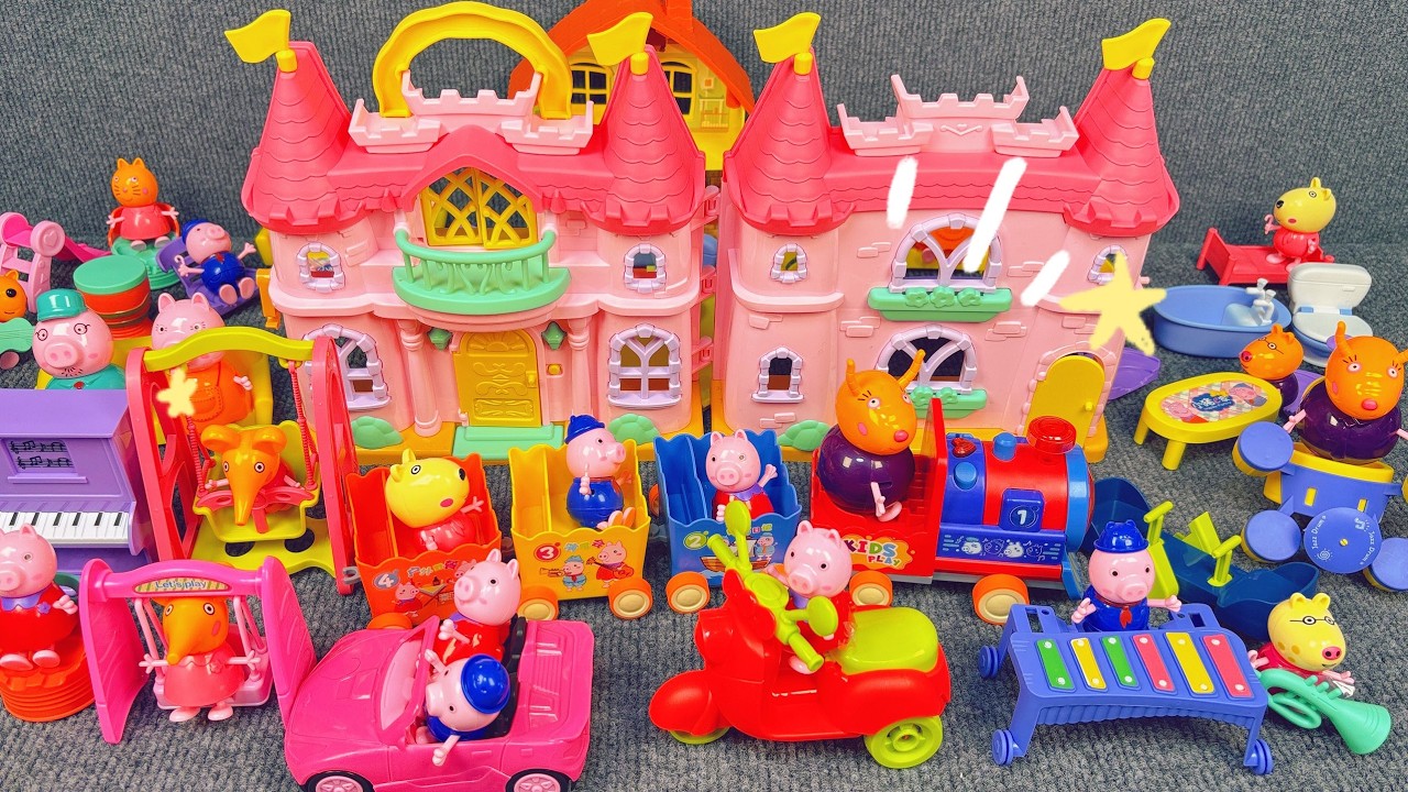 Peppa Pig Peppa Pig Castle, Train & Music Playsets Unboxing & Display | Oddly Satisfying ASMR