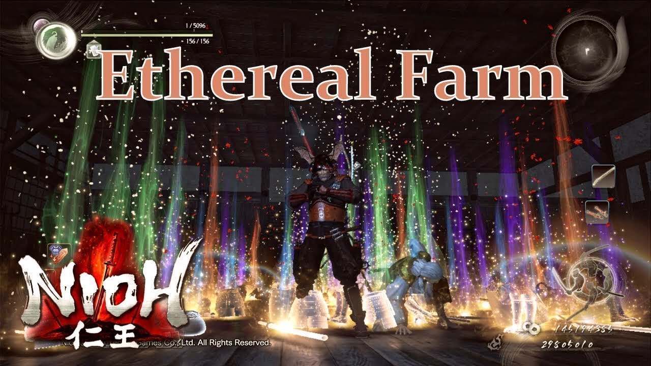 Nioh - EASY Paralytic Groundfire Marobashi Farm (WAY OF THE WISE)