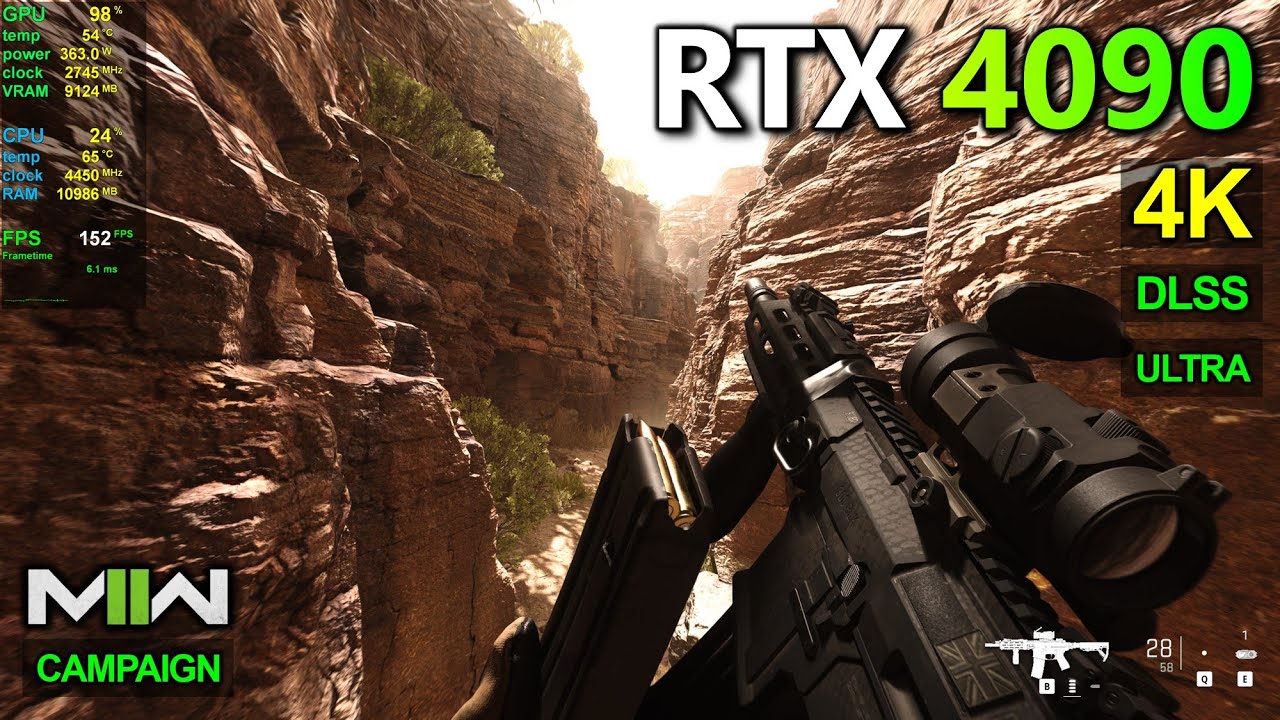 RTX 4090 | Call Of Duty Modern Warfare 2 - Campaign at 4K MAX settings