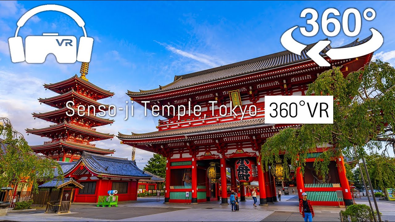 【 Japan-VR video】Senso-ji Temple, Asakusa Kaminarimon,Tokyo 浅草寺 walking [ September ver. ]