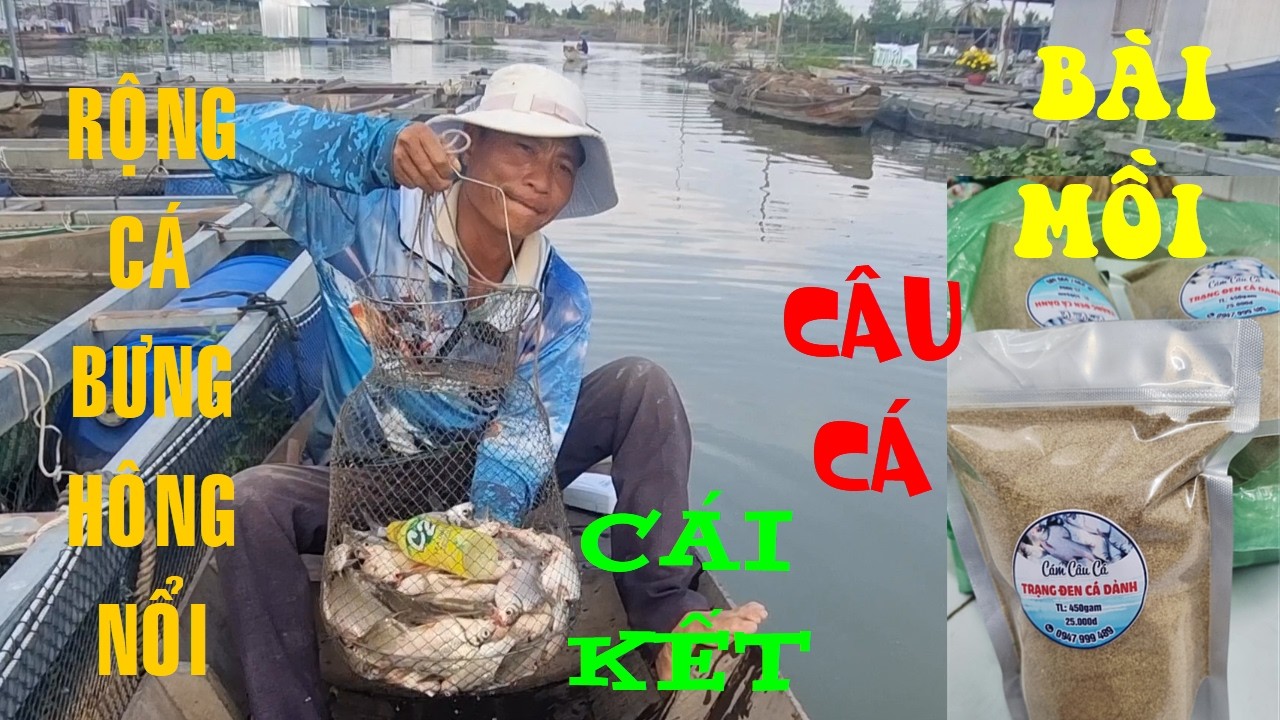 🐟Câu Cá Dảnh Ngoài Bè Quá Cá Rồi Nước Nào Củng Ăn Bốp Mồi Không Kịp Cái Kết Rọng Cá Bưng Hông Nổi🐟