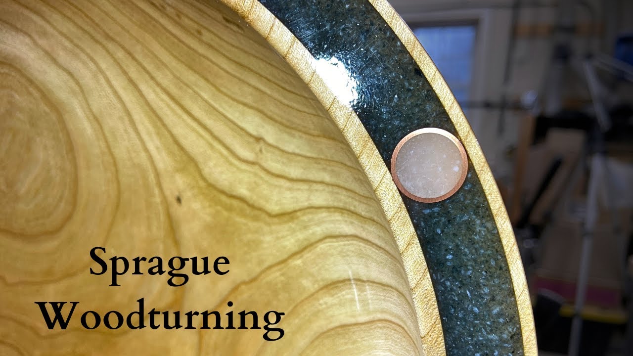 Woodturning - Cherry Loves Copper, Alabaster and Soapstone!