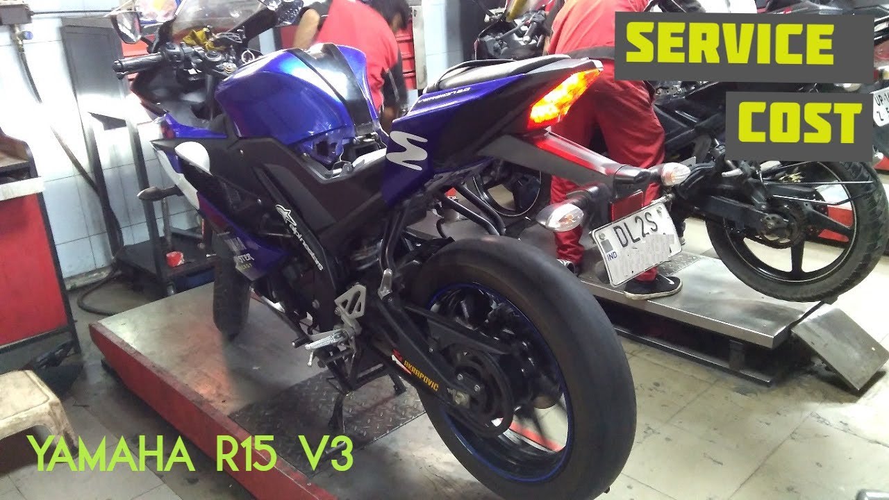 Yamaha R15 V3 Full Service | Service Cost | Fifth Service After 1 Year