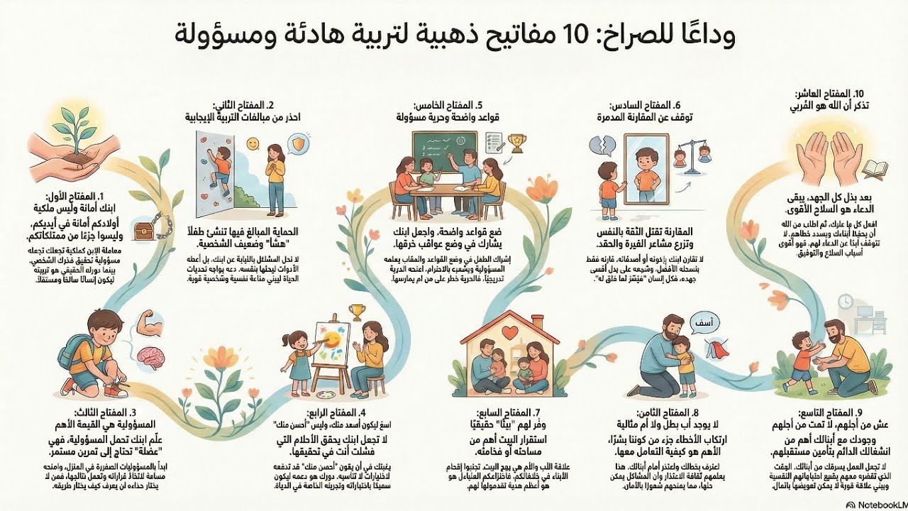مفاتيح التربيه الهادئه | وداعاً للصراخ | منهج عملي لكل أب وأم يخرجك من حيرة التربية الحديثة