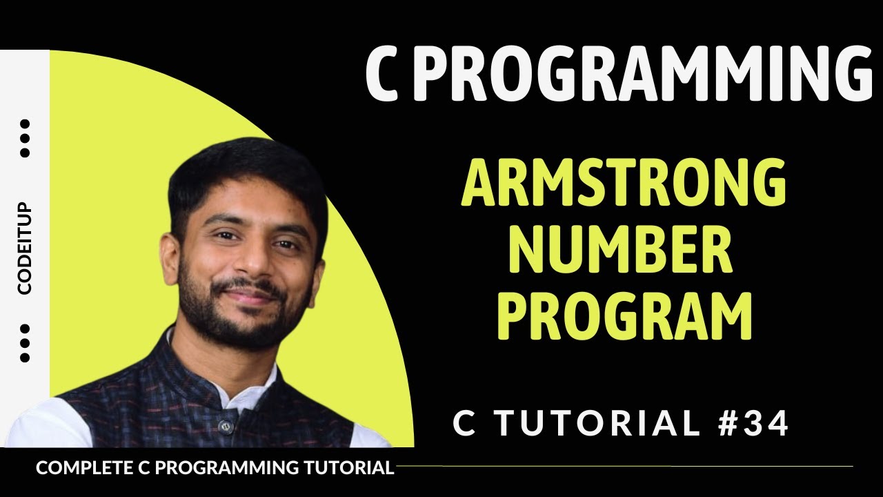C Armstrong Number Program | In Hindi