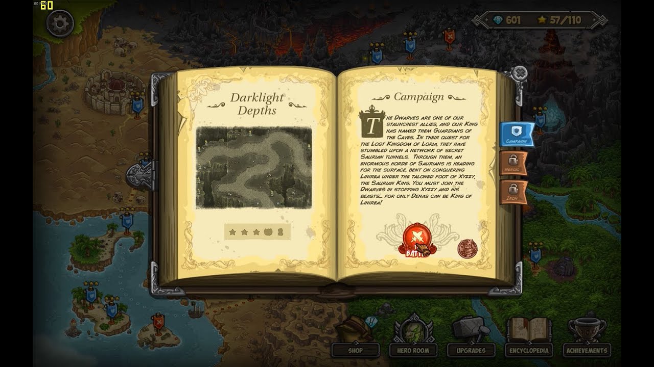 Kingdom Rush Frontiers Darklight Depths Vetern 3 Stars