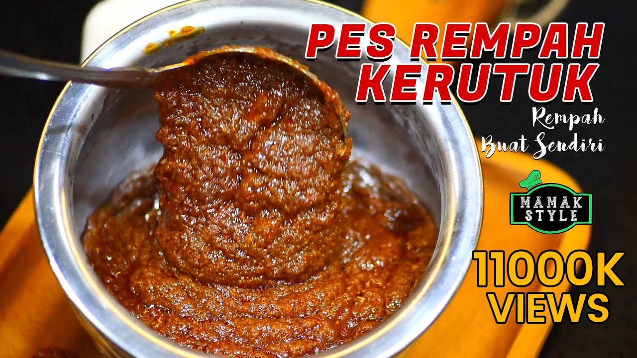Pes Rempah Kerutuk | Rempah Buat Sendiri | Kerutuk Paste | Cara membuat | MAMAK STYLE
