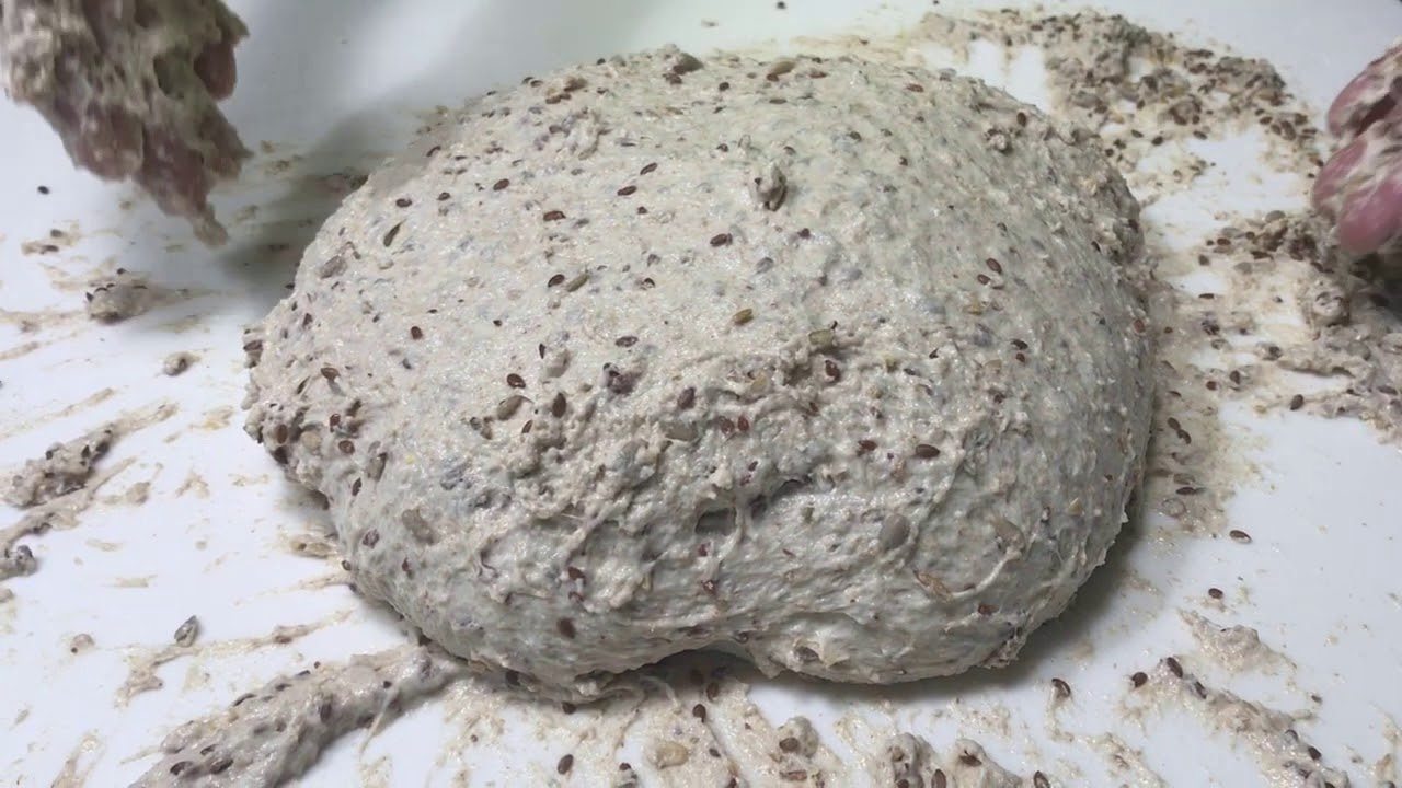 Slap And Folding super wet dough