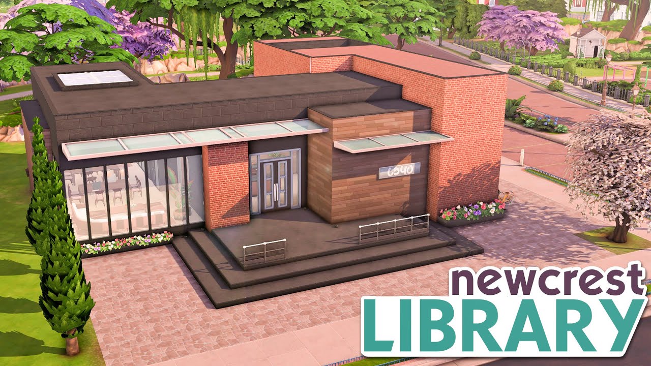 Национальная библиотека Ньюкреста 📚 | БЕЗ CC | The Sims 4 Скоростное строительство