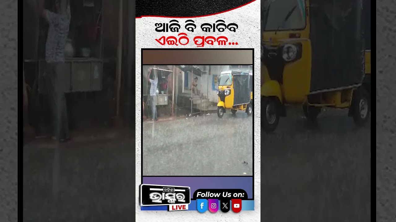 ଆଜି ବି କାଚିବ ପ୍ରବଳ ବର୍ଷା #heavyrain #rain #odishanews