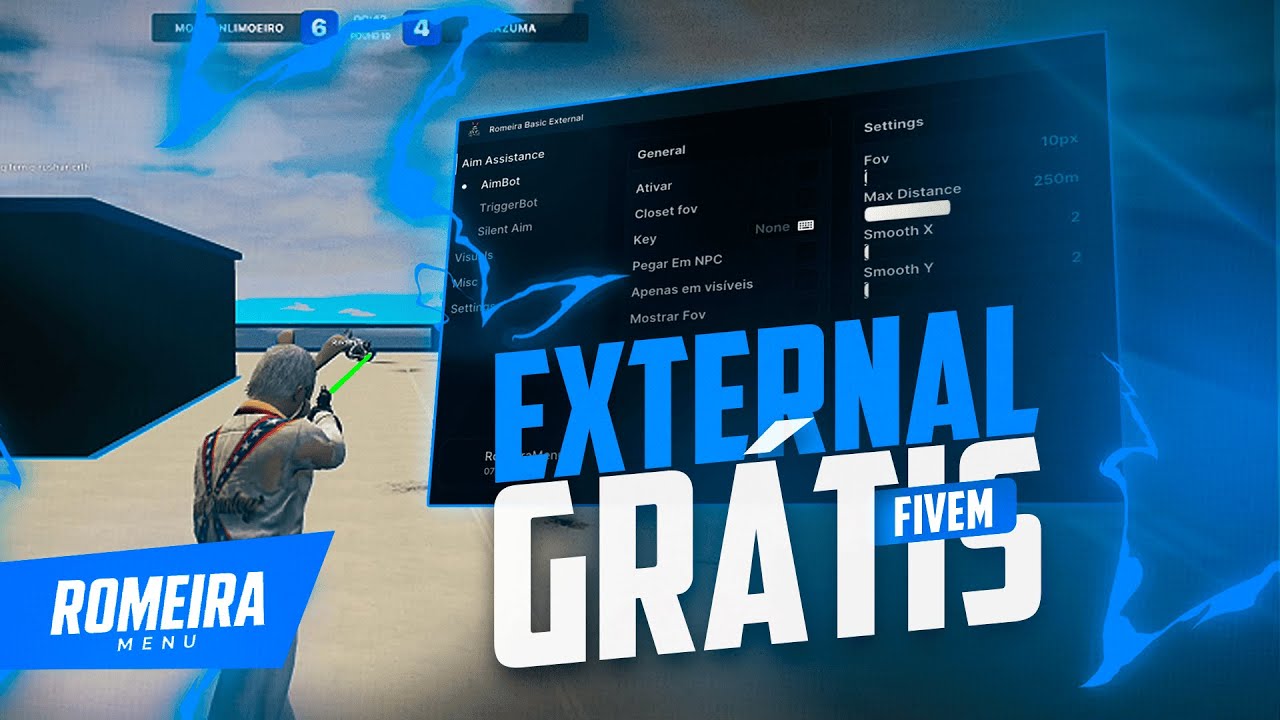 FIVEM CHEAT FREE - GRATIS SEM BAN GLOBALS TOTALMENTE EXTERNO - ROMEIRA BASIC EXTERNAL 🚀
