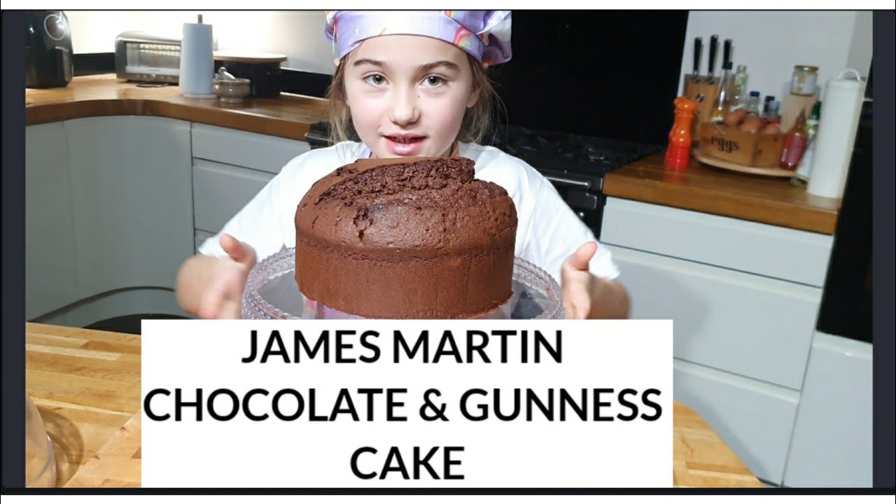 CHOCOLATE AND GUINNESS CAKE. #cookingwithkids #JAMESMARTINSATURDAY #easybaking