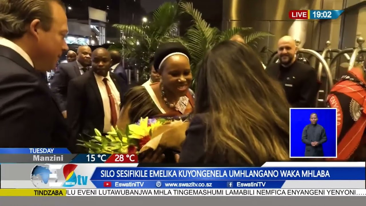Arrival of His Majesty King Mswati III in New York for the United Nations Meeting.