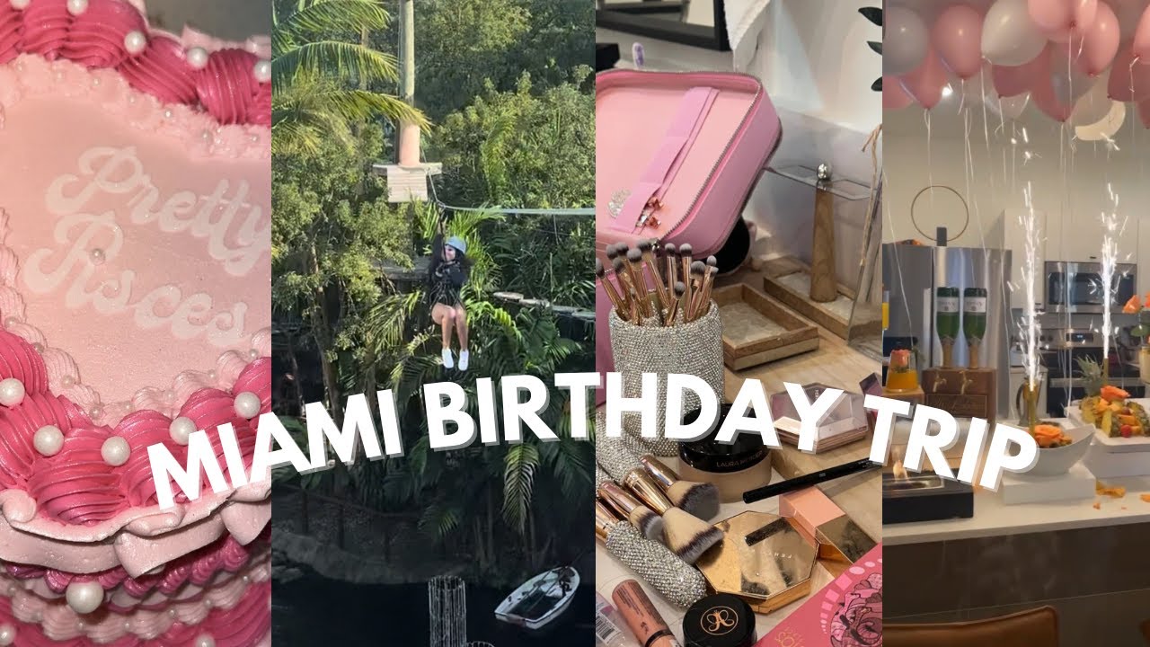VLOG: Birthday Trip in Miami | First time ziplining, Brunch & more