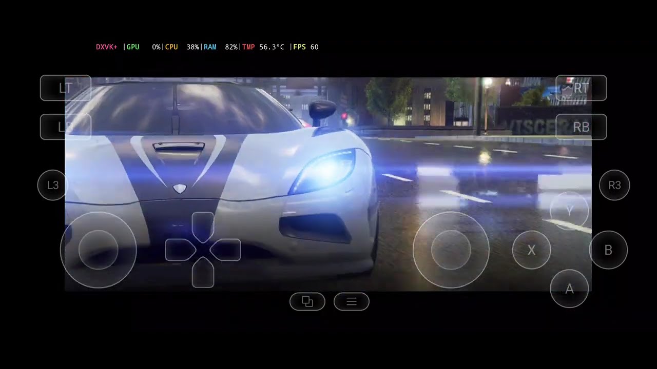 Redmagic 11 Air  (Snapdragon 8 Elite) | Need 4 Speed : MW (6.6gb) using Gamehub Lite 5.3.3  