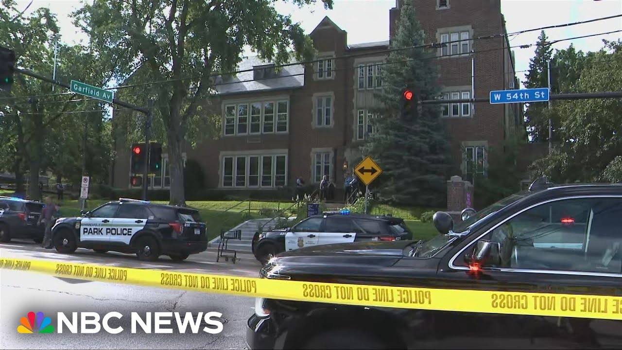 LIVE: Minneapolis officials speak on church and school shooting | NBC News