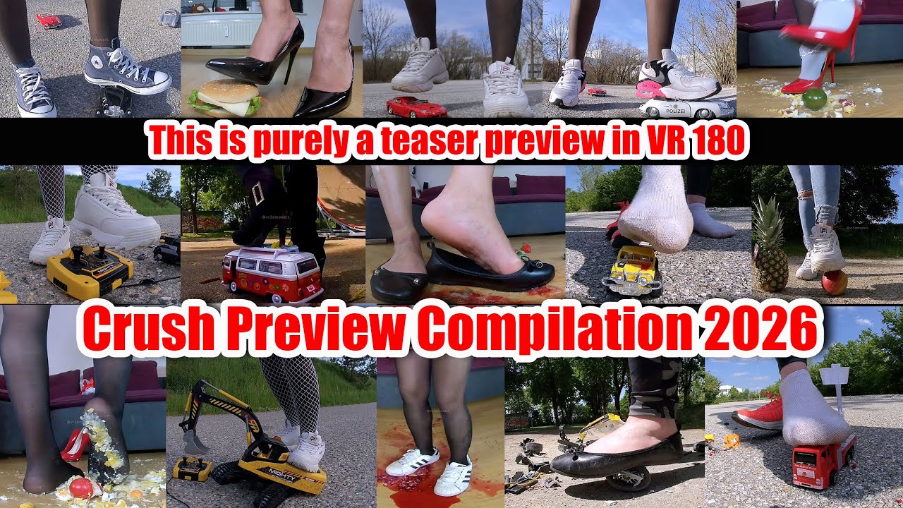 Immersive VR 180 ASMR Teaser | High Heels Crush Vibes, Barefoot, Sneakers & Flats – Kati Best