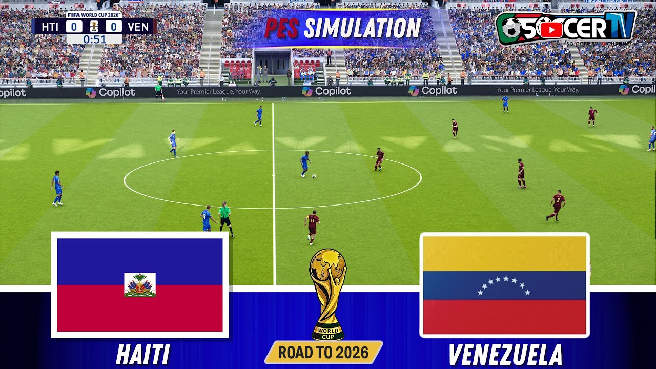 Гаити против Венесуэлы | Симуляция ЧМ-2026 | Геймплей PES 2021 (PC)