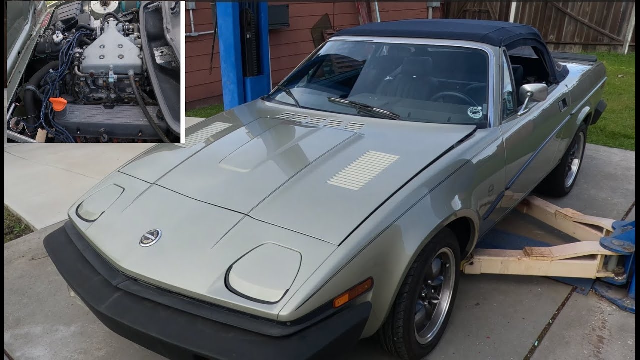 Техническое обслуживание и быстрый тест-драйв Triumph TR8 LOF 1980 года.