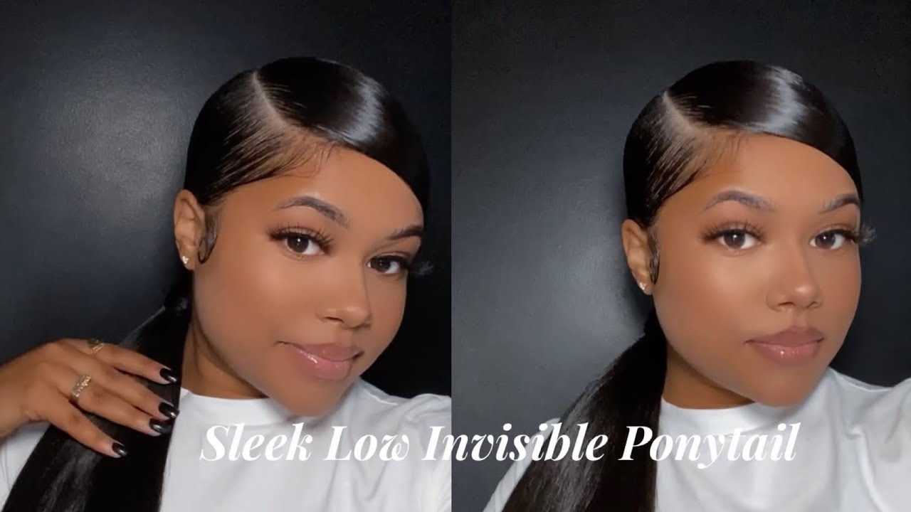Sleek Low Invisible Ponytail | Side Swoop | Candace Jenet