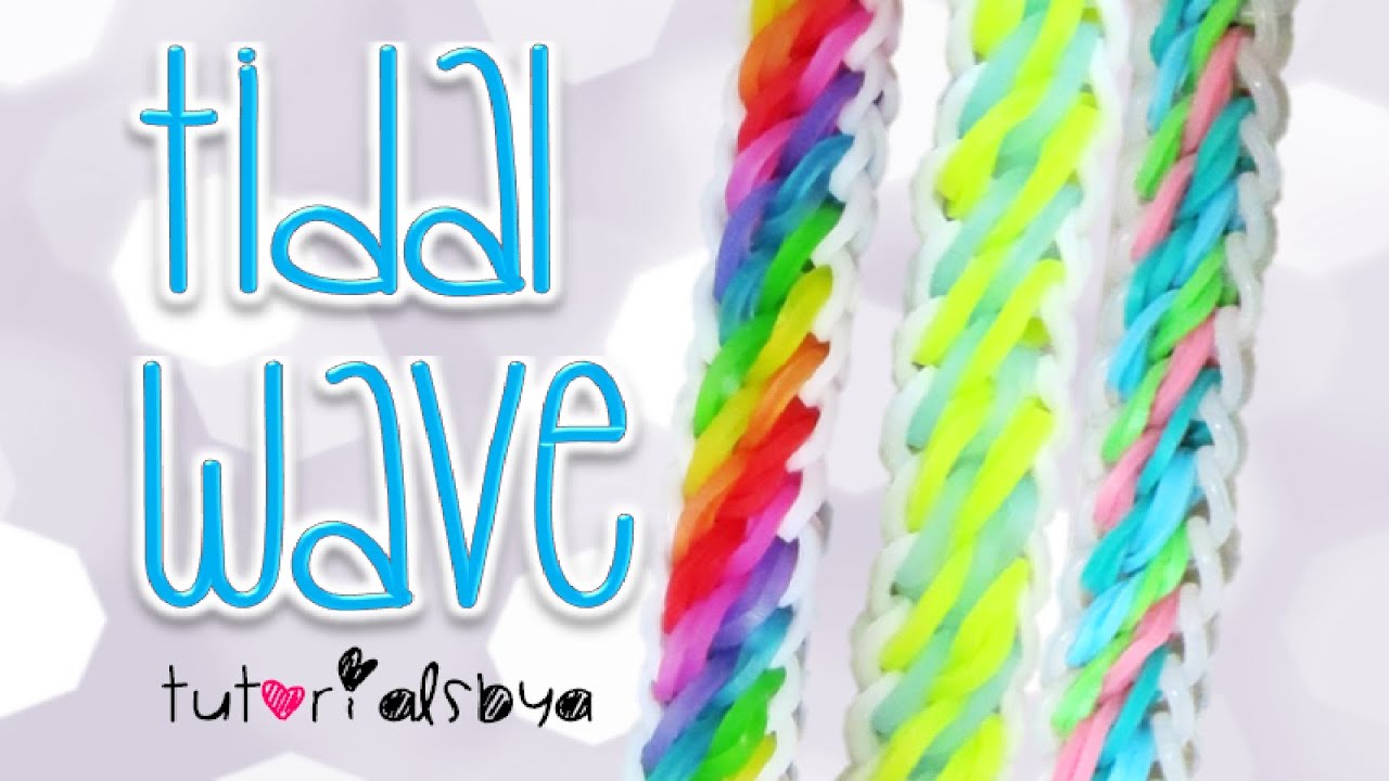 НОВЫЙ урок по плетению браслета Tidal Wave Rainbow Loom | Как сделать