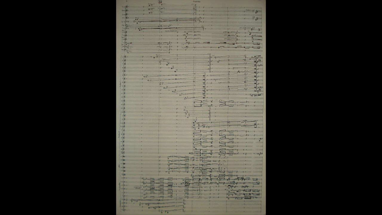 Iannis Xenakis - Empreintes (w/ score) (for orchestra)