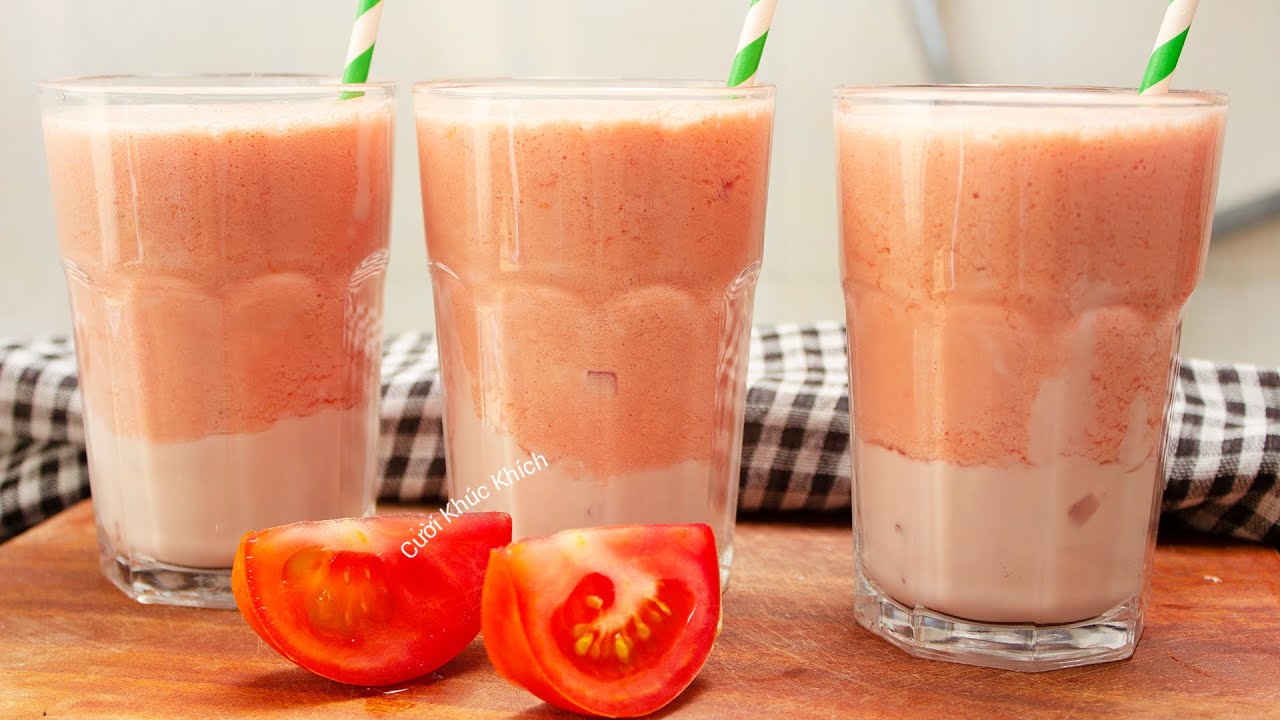 CÁCH LÀM SINH TỐ CÀ CHUA NGON TẠI NHÀ - CKK