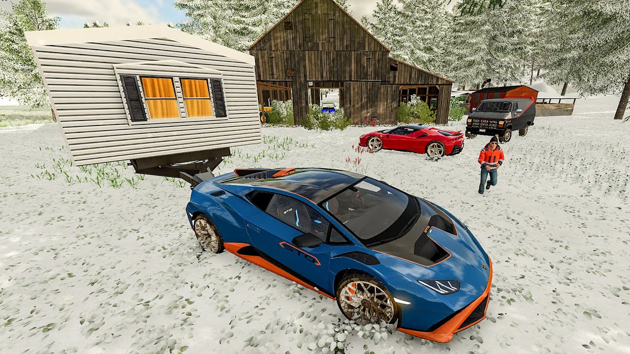 Découverte d'une Ferme abandonnée cachée en forêt avec des voitures de luxe | Farming Simulator 22